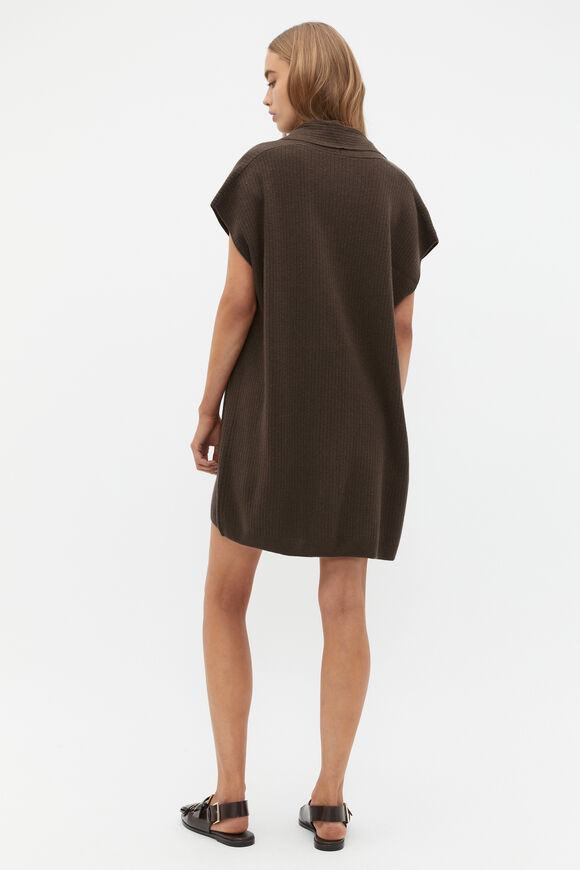 Rib Knit Poncho  Dark Espresso  hi-res