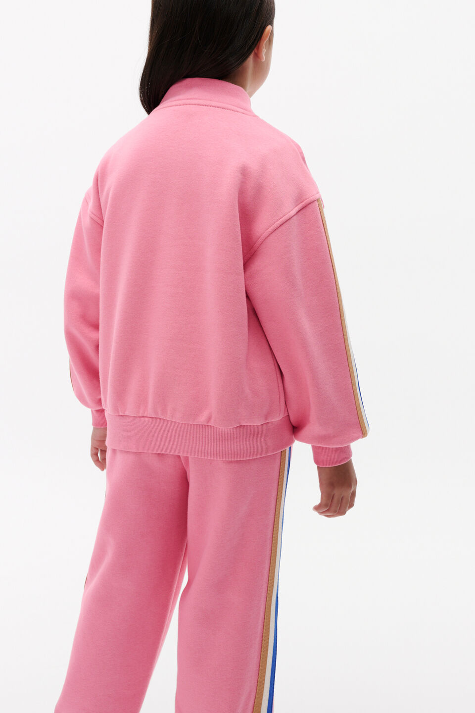 Logo Half Zip Sweat  Raspberry