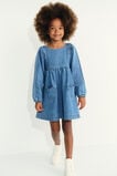 Heart Denim Dress  Mid Blue Wash  hi-res