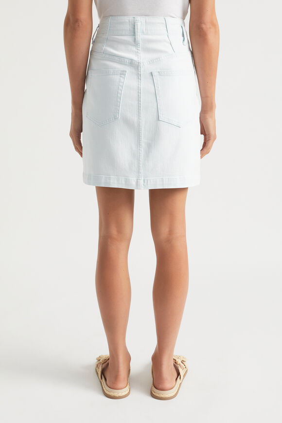 Denim Fitted Skirt  Arctic Wash  hi-res