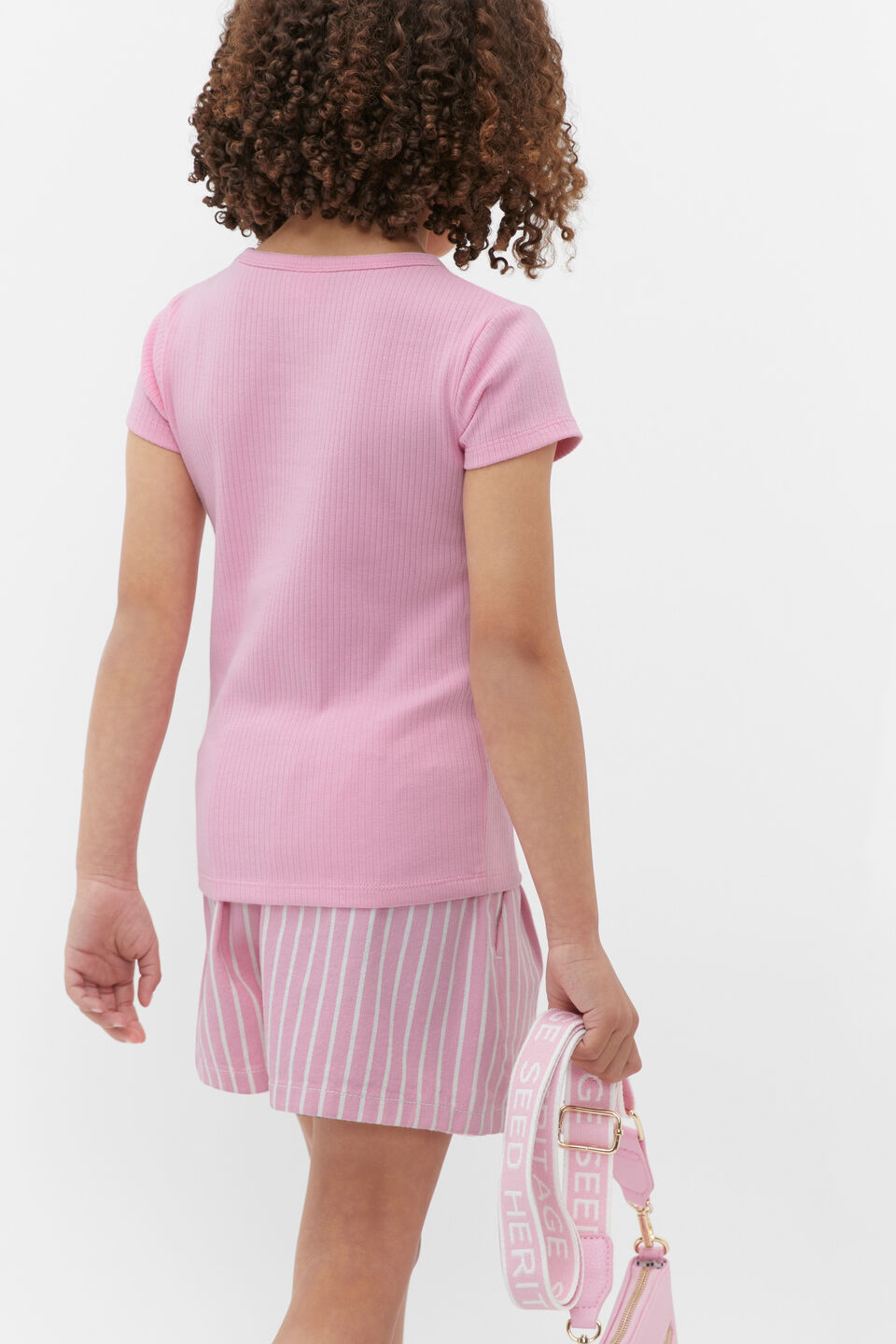 Core Rib Tee  Candy Pink