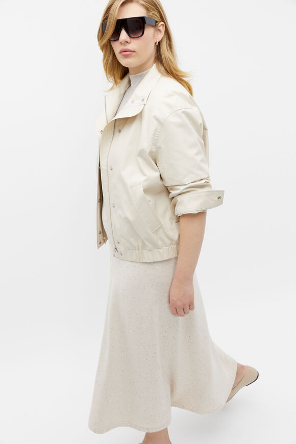 Speckle Knit Midi Skirt  Vanilla Cream Fleck  hi-res