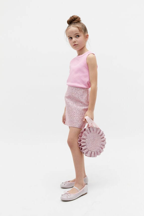 Metallic Skirt  Candy Pink  hi-res
