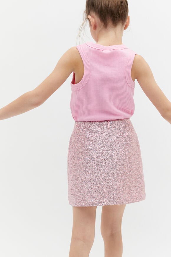 Metallic Skirt  Candy Pink  hi-res