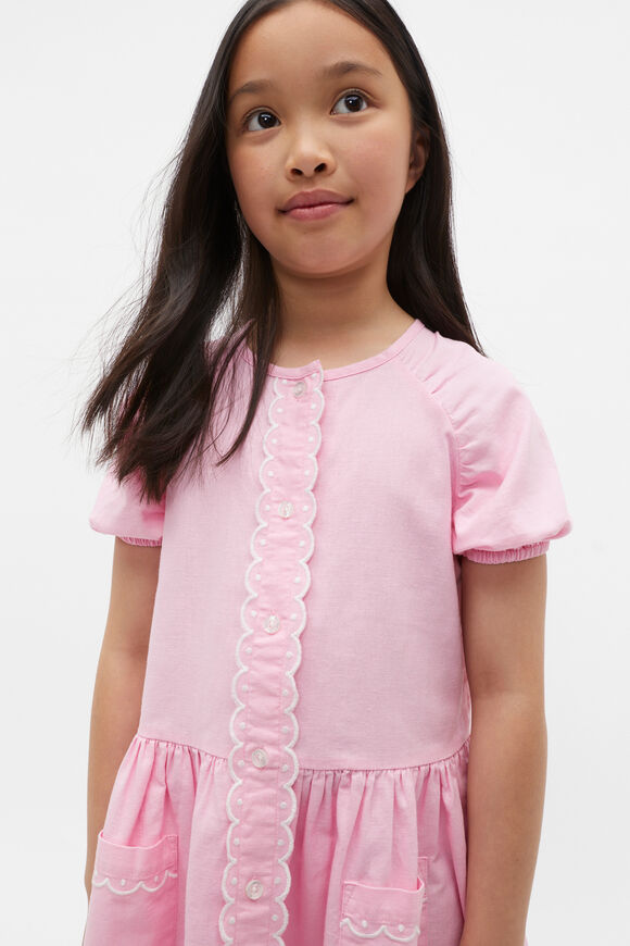 Scallop Trim Dress  Candy Pink  hi-res