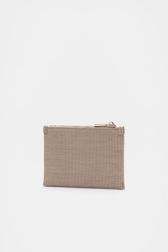 Knit Zip Purse  Cookie  hi-res