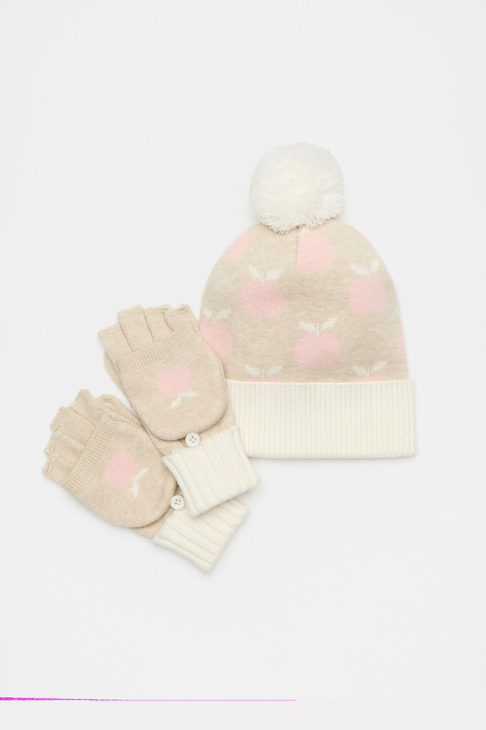 Apple Mittens  Oat Marle