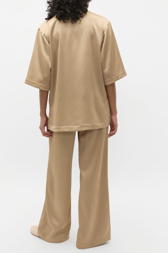 Plisse Short Sleeve Shirt  Rye  hi-res