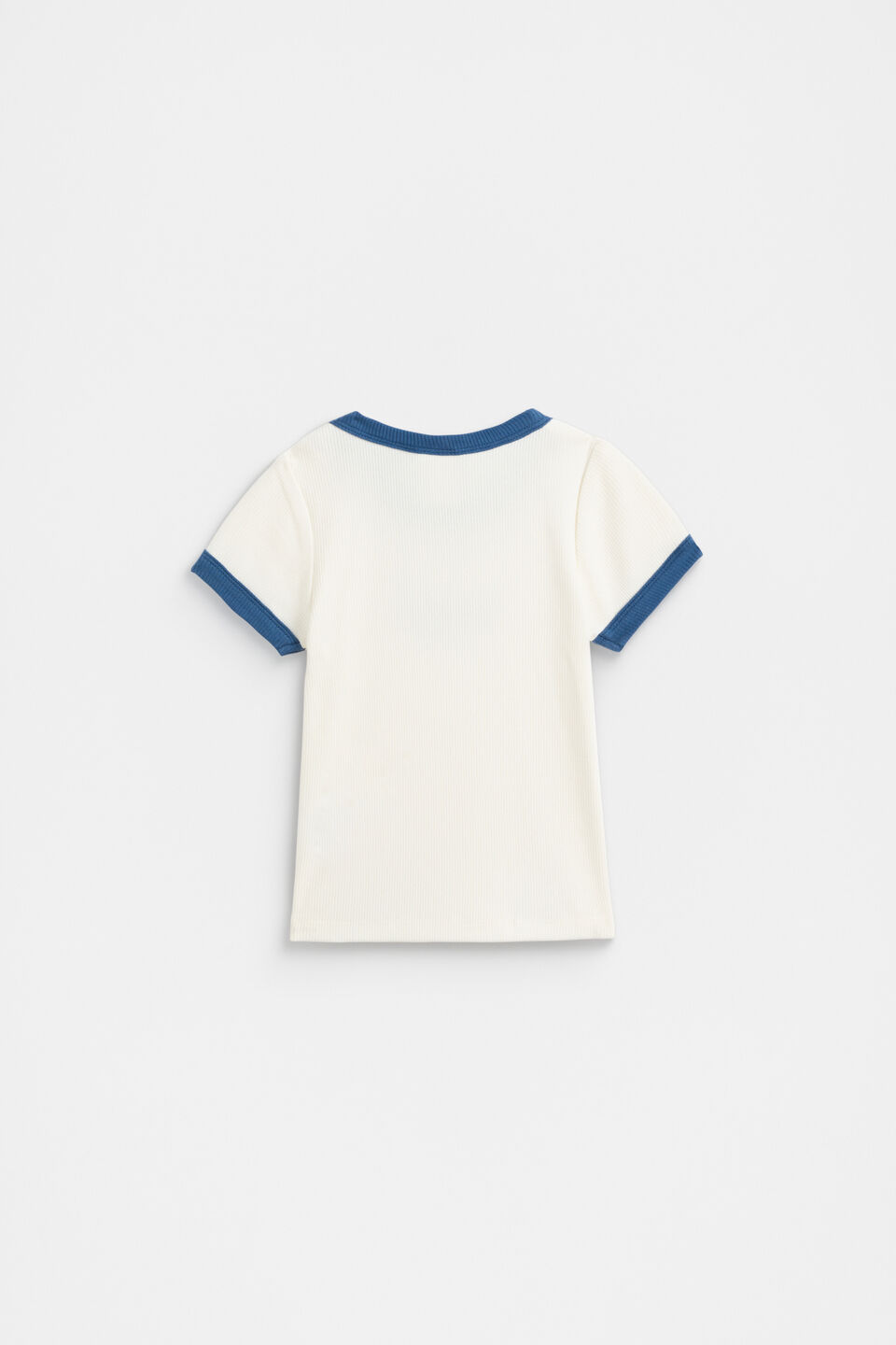 Core Rib Logo Tee  Washed Navy