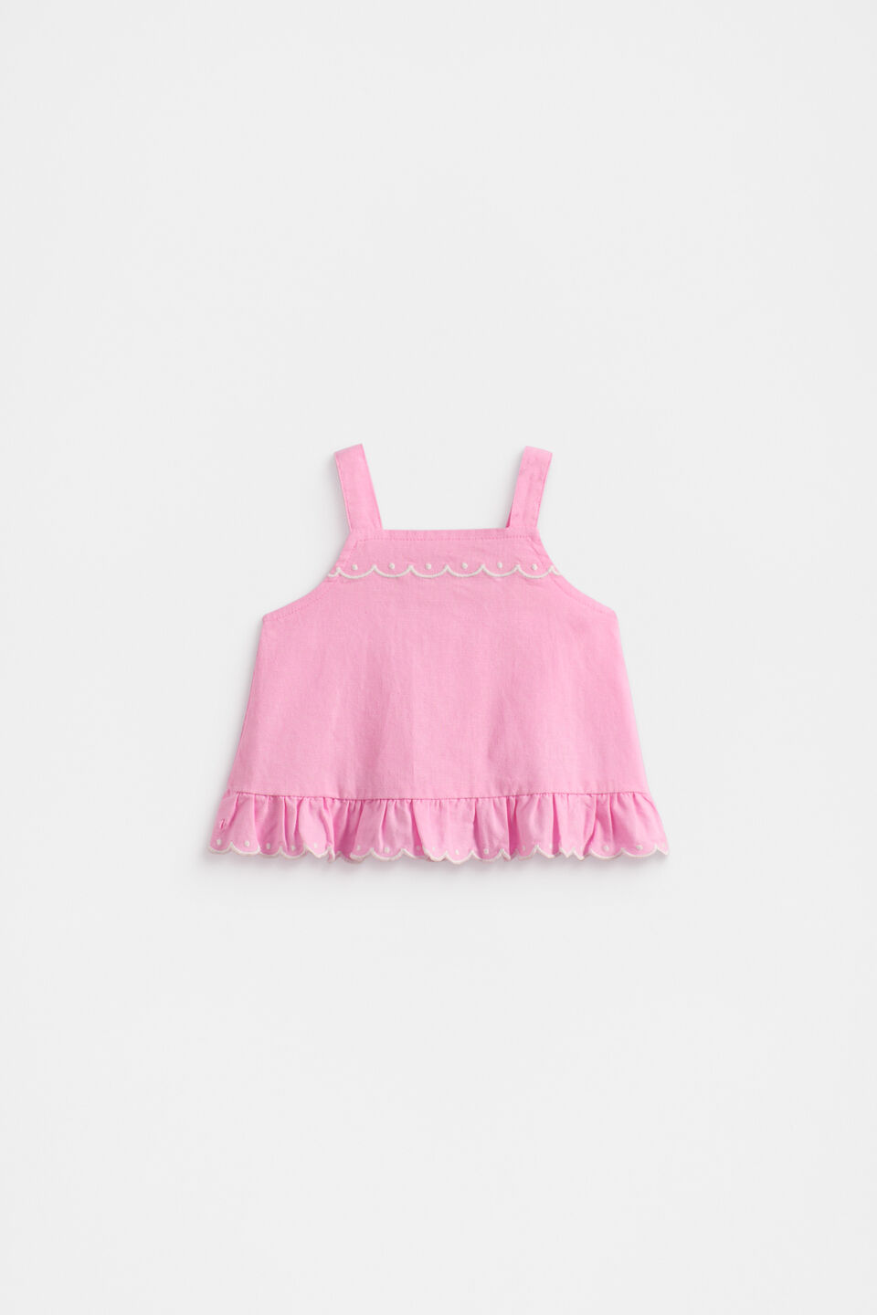 Scallop Trim Cami  Candy Pink