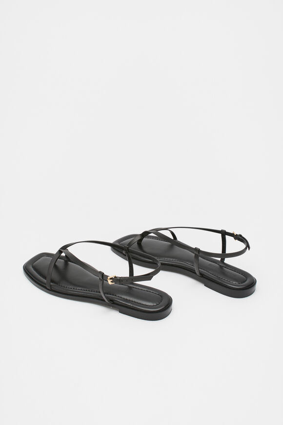 Chiara Flat Sandal  Black  hi-res