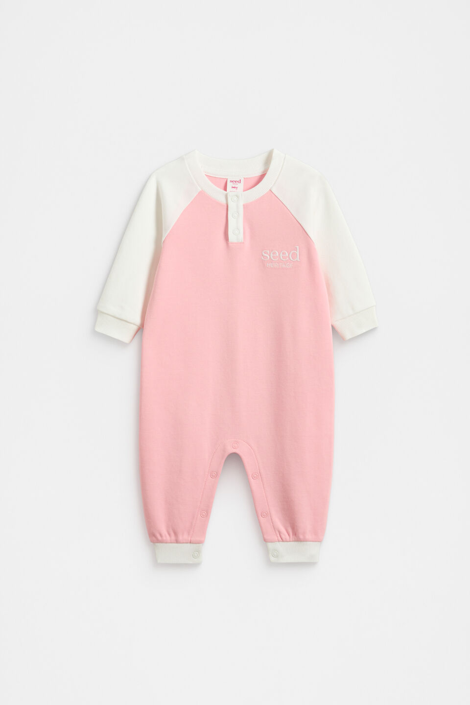 Logo Colourblock Jumpsuit  Rose Pink