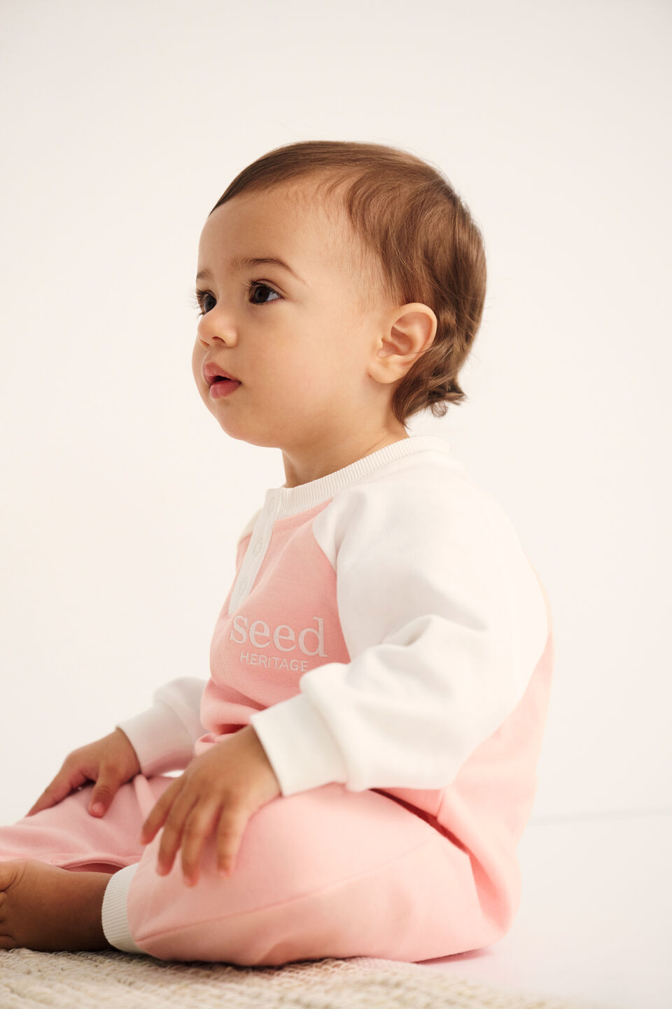 Logo Colourblock Jumpsuit  Rose Pink