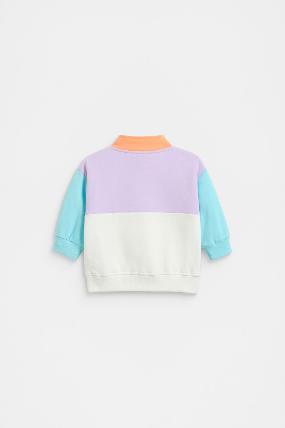 Colourblock Snap Sweat  Multi