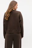 Boxy Crew Sweat  Dark Espresso  hi-res