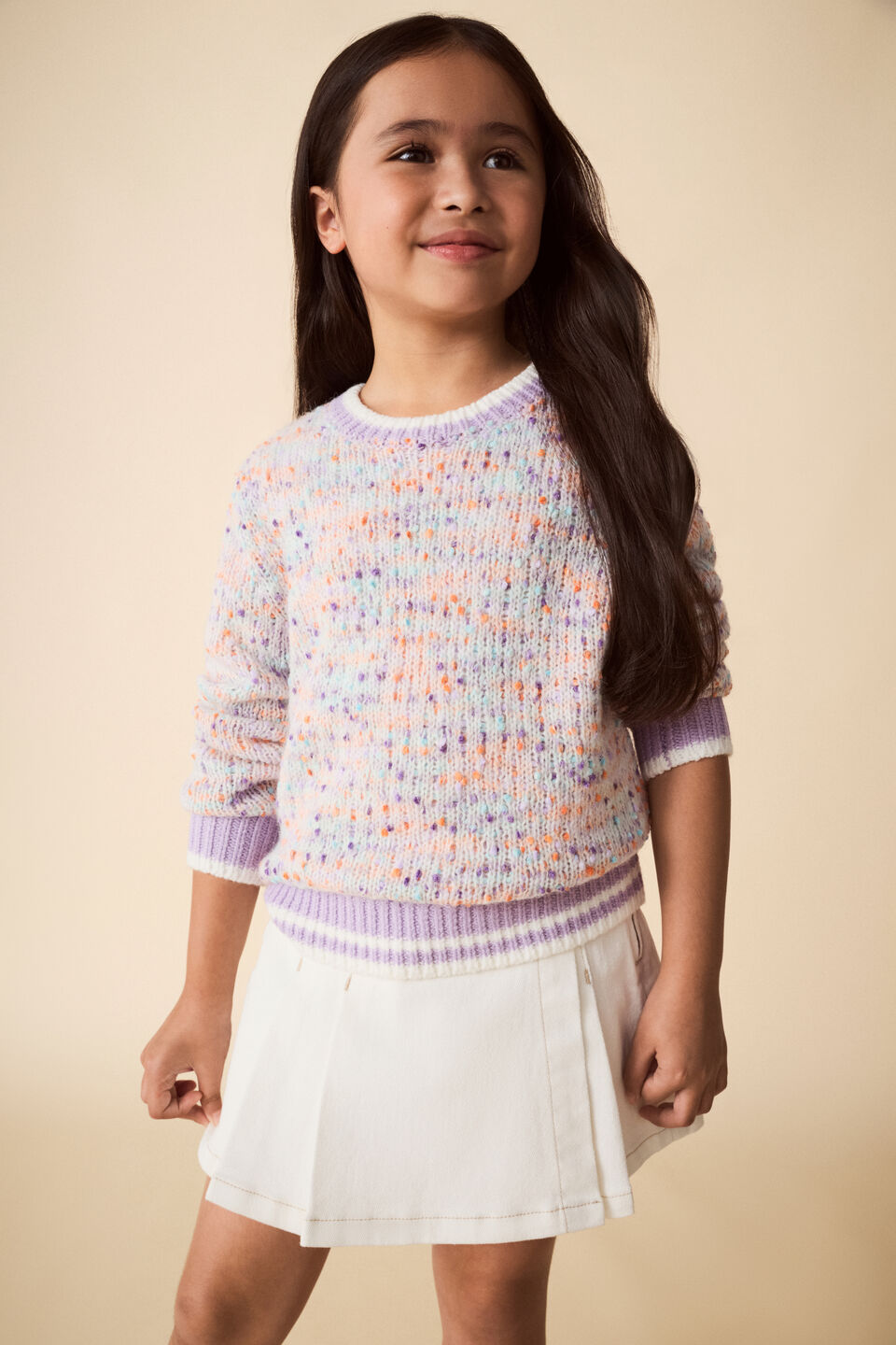 Rainbow Knit Sweater  Multi