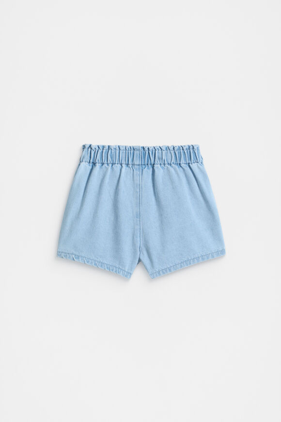Denim Button Short  Light Wash  hi-res