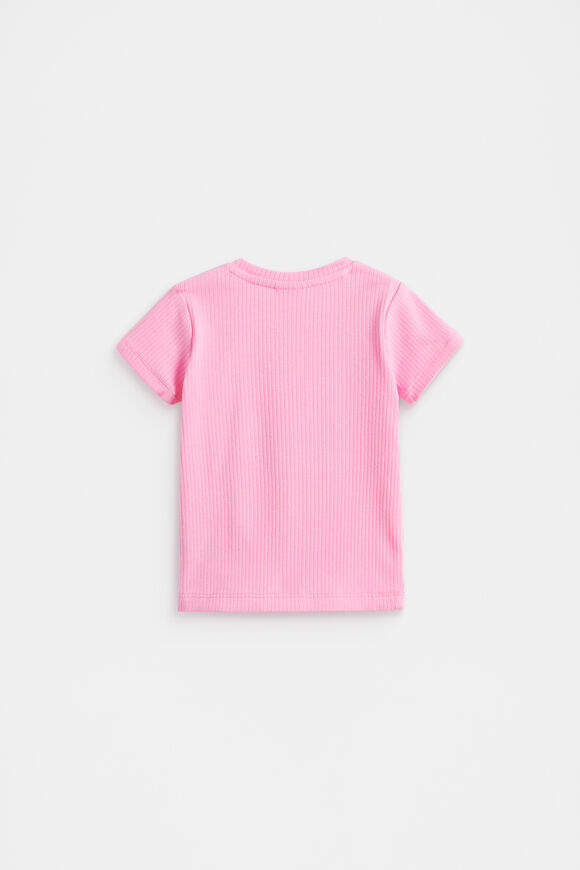 Core Rib Tee  Candy Pink  hi-res