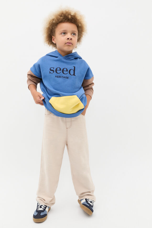 Colourblock Logo Hoodie  Multi  hi-res