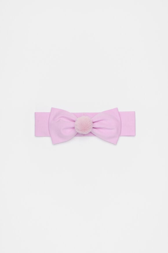 Pom Pom Soft Knit Headband  Fairy Floss  hi-res
