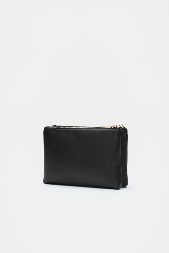 Multi Pocket Crossbody Bag  Black  hi-res