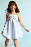 Satin Bubble Dress  Ice Blue  hi-res