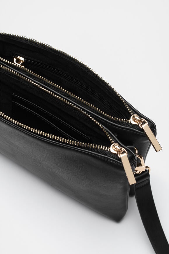 Multi Pocket Crossbody Bag  Black  hi-res