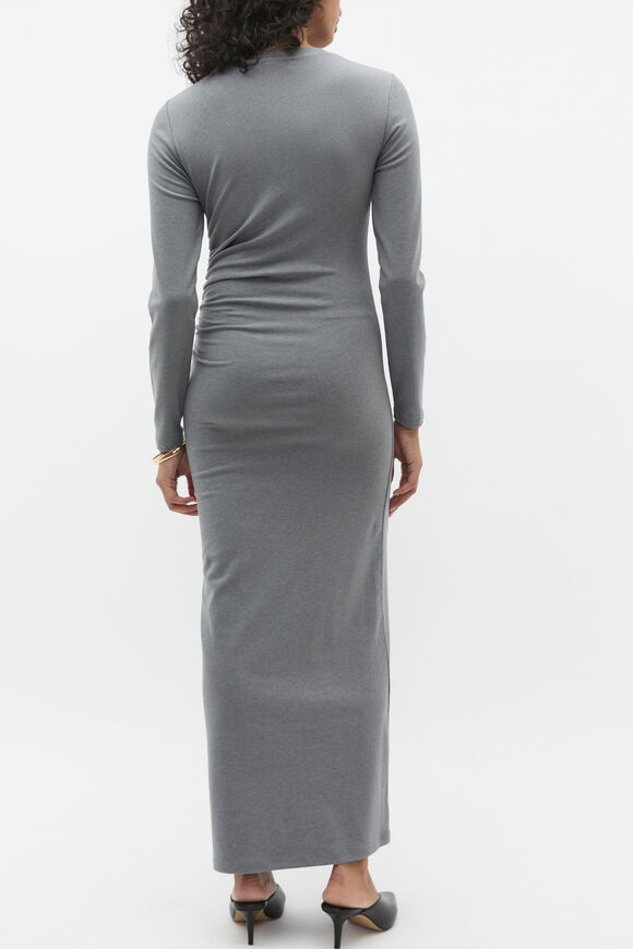 Ruched Jersey Midi Dress  Wolf  hi-res