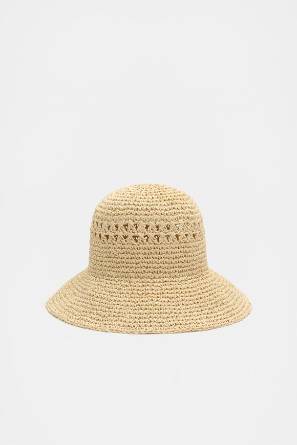 Woven Bucket Hat  Natural  hi-res