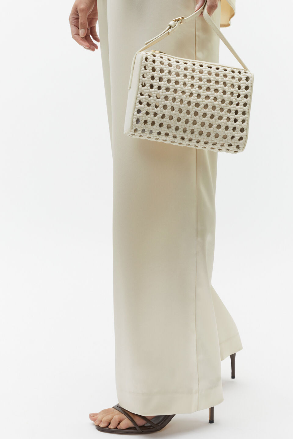 Satin Wide Leg Pant  Frappe