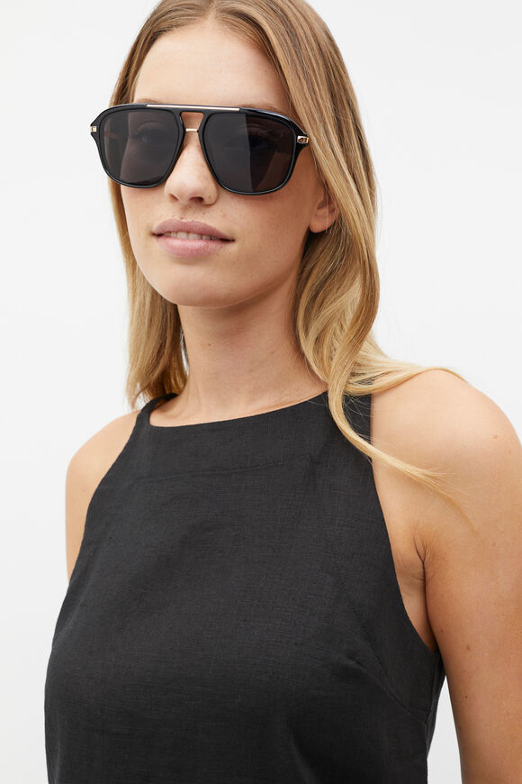 Amanda Aviator Sunglasses  Black  hi-res