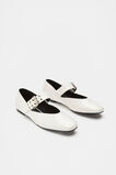 Buckle Ballet Flat  Light Cream  hi-res