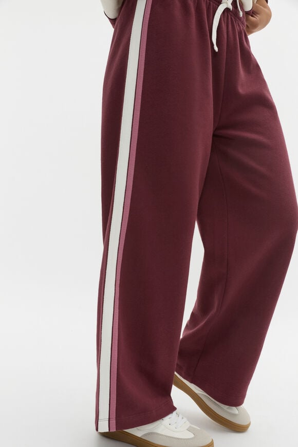 Side Stripe Track Pant  Deep Berry  hi-res