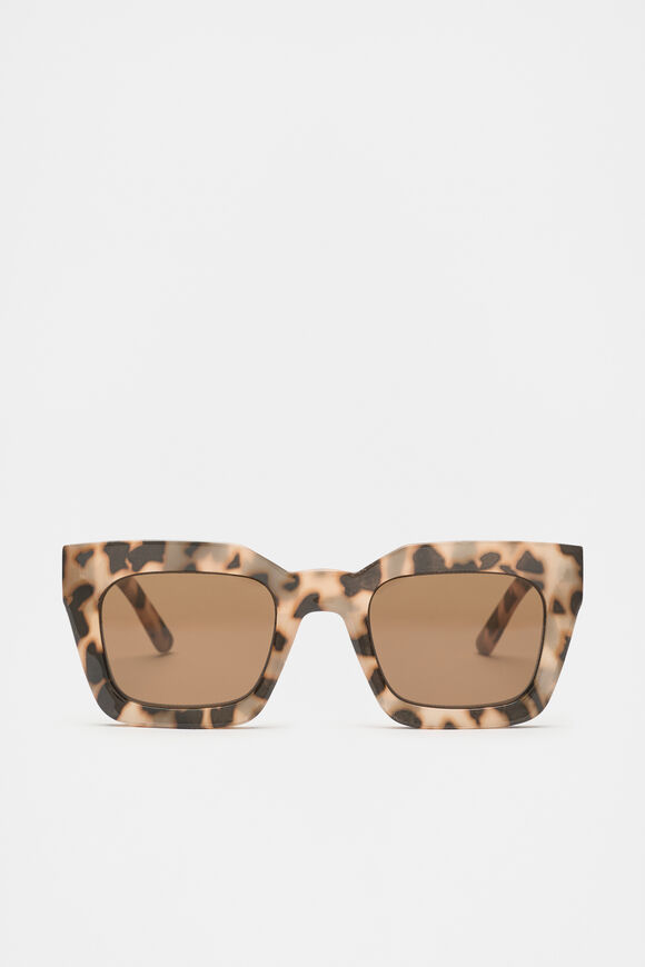Kaitlyn Rectangle Sunglasses  Milky Tort  hi-res