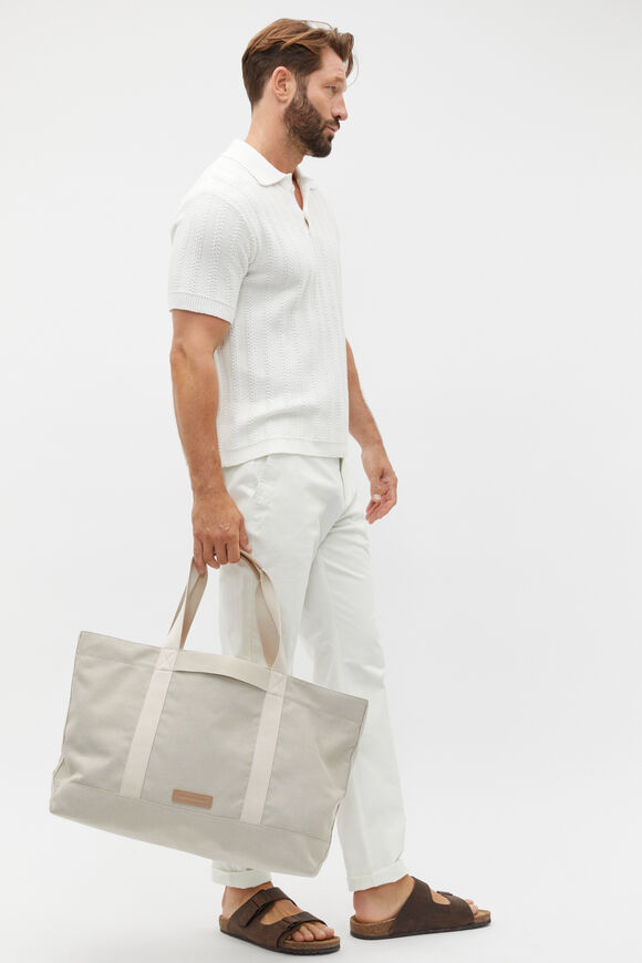 Relaxed Knit Polo  Vintage White  hi-res