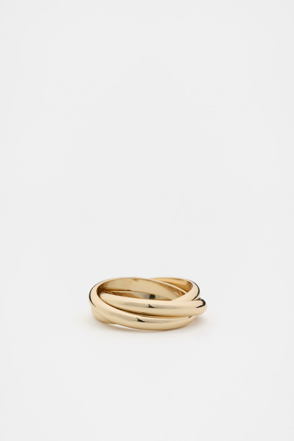 Looped Links Ring  Gold