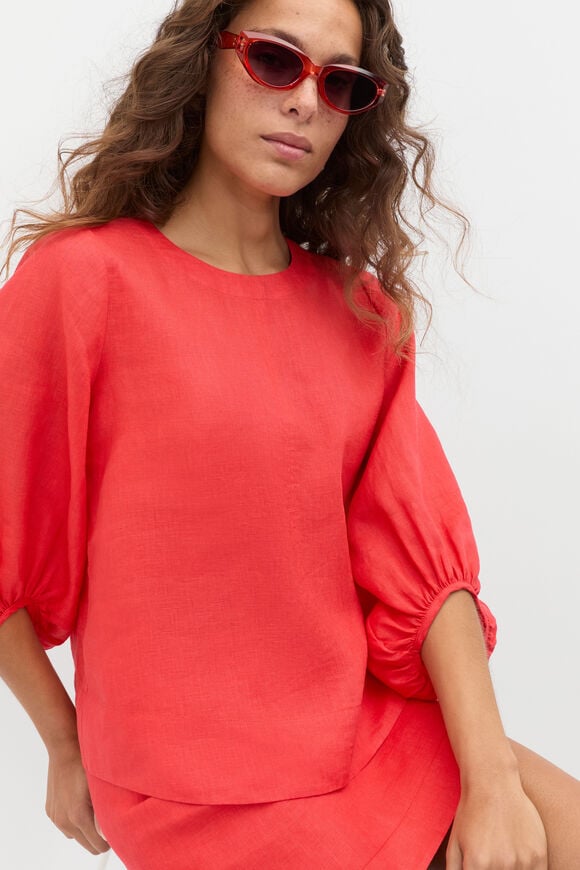 Lida Cat Eye Sunglasses  Electric Crimson  hi-res