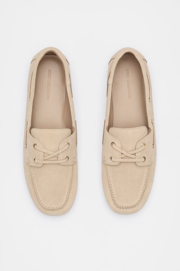 Rosa Boat Shoe  Iced Latte Suede  hi-res
