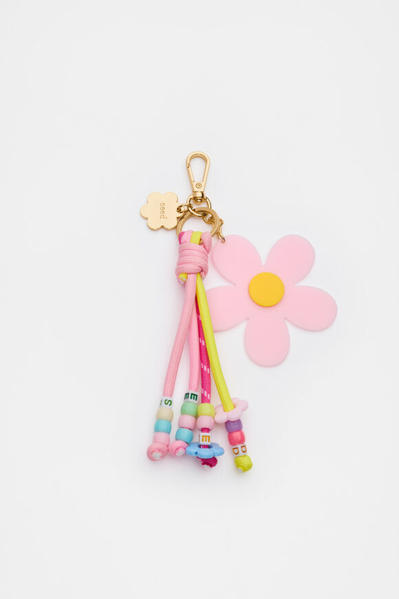 Flower Jumble Bag Charm  Multi  hi-res