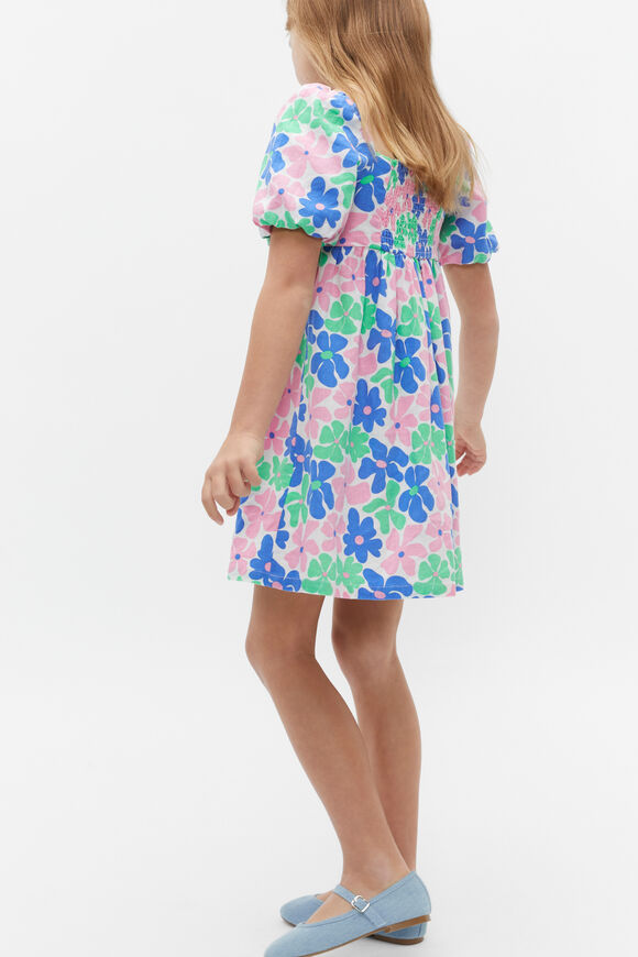Retro Floral Dress  Pine Lime  hi-res
