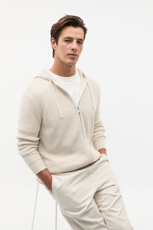Knit Hoodie  Pebble Marle  hi-res