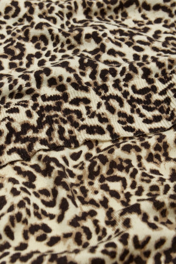 Print Merino Knit Scarf  Animal Print  hi-res