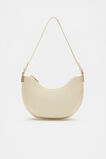Textured Curved Shoulder Bag  Light Marzipan  hi-res
