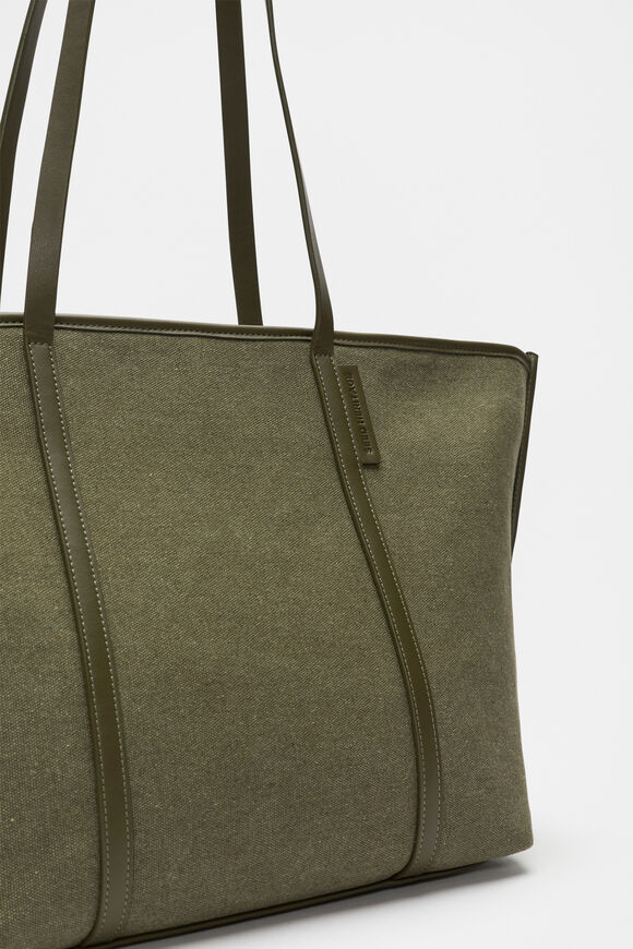 Trim Detail Tote  Olive Leaf  hi-res