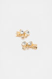 Crystal Bow Duck Clips  Gold  hi-res