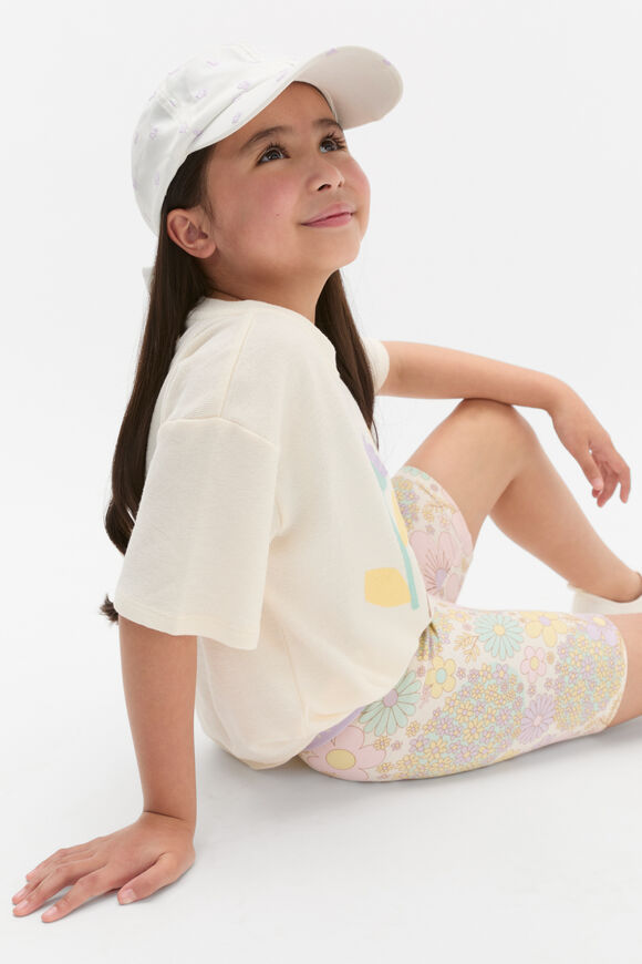 Embroidered Bow Cap  Vintage Cream  hi-res