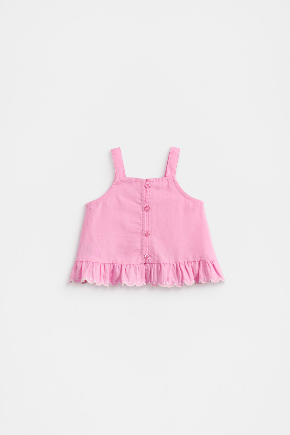 Scallop Trim Cami  Candy Pink
