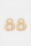 Large Links Drop Earring  Gold  hi-res