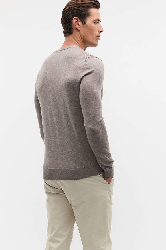 Merino Wool Crewneck  Ash Marle  hi-res