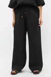 Core Linen Casual Tie Pant  Black  hi-res